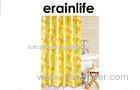 Yellow Flower Bathroom Shower Curtain Home Metal Eyelets Transfer Printing