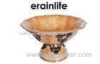 Promotion Gold Funky Fruit Bowl Bowl Shape Polyresin Material