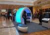 High Brightness P10 3 Color Curve LED screen For Shopping Mall