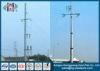 Hot Dip Galvanized Dodecagonal Electrical Power Pole with Cross Arms