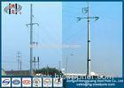 Hot Dip Galvanized Dodecagonal Electrical Power Pole with Cross Arms
