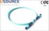 Aqua OM3 Multimode MPO Cable Assemblies 24 Strands LSZH / PVC Jacket