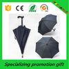 Black Big Pongee / Nylon Custom Printed Umbrellas / Crutch Umbrella
