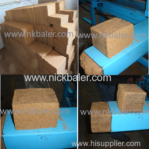 cocopeat bale block making machine