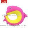 Pink Lovely Dolpin Kids Neck Pillow Waterproof Environmental Friendly