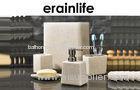 Square Shape 5pcs Bathroom Decorating Accessories with Waste Basket