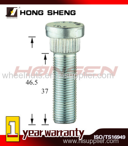 Stud bolt knurl stud bolt