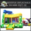 Cheap inflatable party clown bouncer with basketball hoop