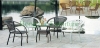 Outdoor rattan wicker dining table chair furniture set