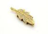 Gold Diamond Jewelry Usb Flash Drive USB 2.0 Interface Leaf Shape