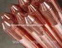 20mm Threaded Copper Ground Rod / Earthing Rods for harsh surface environment