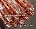 OEM Threaded Copper Plated Steel earth ground rods with double heads