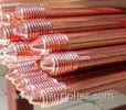 Professional Copper Bonded Ground Rod Threaded / Pointed Type