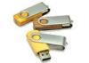 8GB / 16GB Wooden USB Flash Drive Swivel With Logo Customized