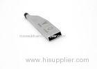 Thin 4GB Metal Key USB Flash Drive Password Protection With Logo Printed