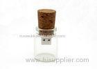 Personalized Round Wooden USB Flash Drive Password Protection