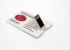 Portable White Credit Card Pen Drive Plastic High Speed USB 2.0