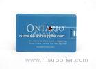 Personalized Credit Card USB Flash Drives SwivelLarge Capacity