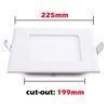 Warm White Flat Square LED Panel Light Aluminum Housing For Office