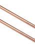 OEM Copper conductor bars / copper earthing bar with inner threaded