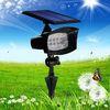 Outside LED Solar Spotlight 8 LED Adjustable Solar Panel Energy Efficient