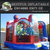 Inflatable new superhero bouncy castle with air pumps