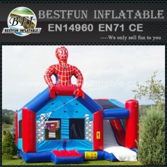 Spiderman bounce house inflatable combo slide bouncer