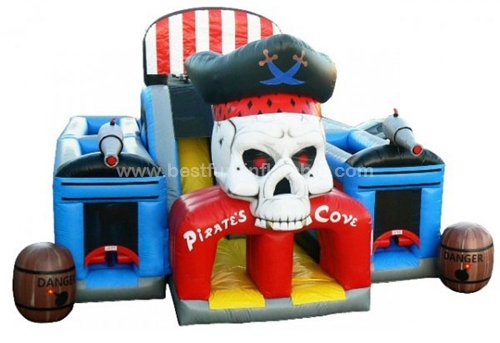 Pirates-cove-ABC inflatable-obstacle-course slide