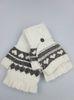 Black And White Girls Printed Half Finger Wool Gloves Purchasing Agent China