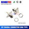 Customized professional sma female chassis crimp connector sma