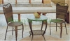 Outdoor patio rattan table chair set furniture