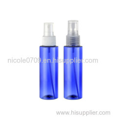 100ml PET wholesale transparent Cosmetic Packing Plastic Bottle with spray