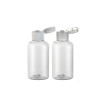 75ml Plastic transparent cosmetics clear PET bottle with disc cap