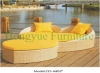 Rattan material heart-shaped argos sofa bed set with cushions