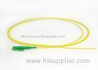 Multi Mode ST Fiber Optic Pigtail UPC APC Corning Fiber With Yellow Color