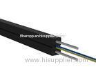 Black Outdoor 2 Core FTTH Optical Drop Cable Of Fiber Optic Access Network