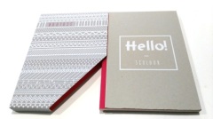 Cloth wrapped spine hardcover book with slipcase printing