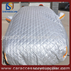 Three layers cotton padded hail protection car cover