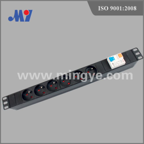 1U standard French PDU socket