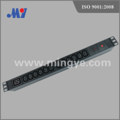 1U standard IEC PDU sockets