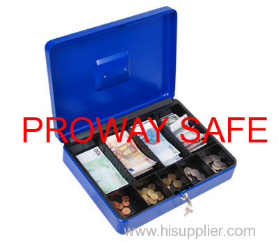 secure cash box Removable cash tray with compartment