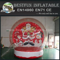Christmas human inflatable snowing globes