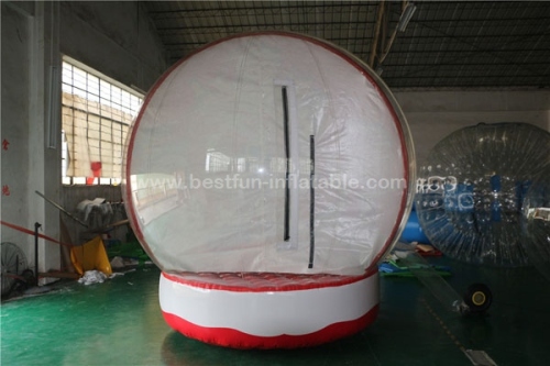 Christmas human inflatable snowing globes