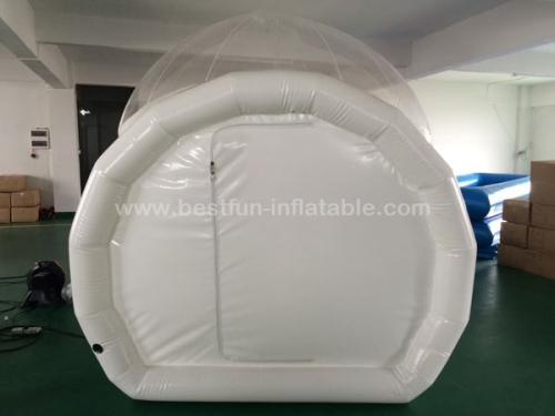 Clear inflatable bubble house tent with tunnel