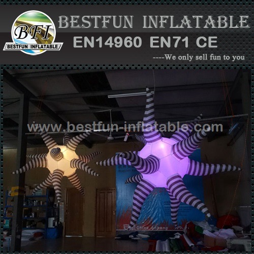 Inflatable star shape led lighting party decorations