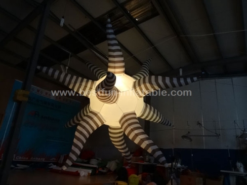 Inflatable star shape led lighting party decorations