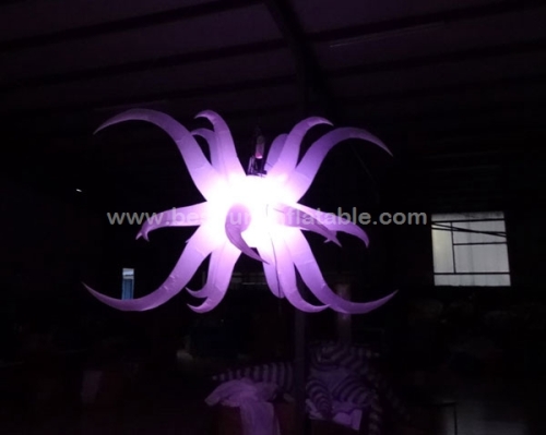 Lighting led inflatable fower party decorations with inflatable star