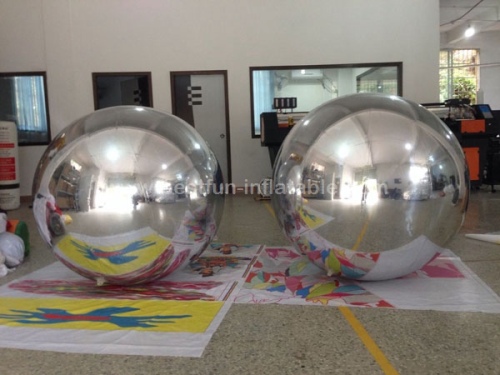 Durable PVC Wedding Stage Christmas Decoration Large Inflatable Mirror Ball