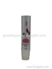 long cosmetic tube packaging with the long top cap