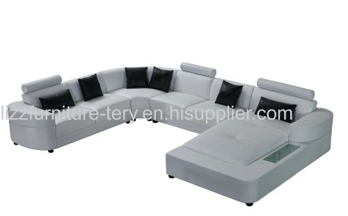 2016 New Arrived U Shape Sectional Leather Sofa Living Room Sofa